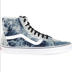 Vans Blue Denim Tie Dye High Top Vans Barely Worn